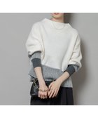 【ナノ ユニバース/nano universe】のシャドーストライプニットプルオーバー ライトベージュ1|ID:prp329100004734618