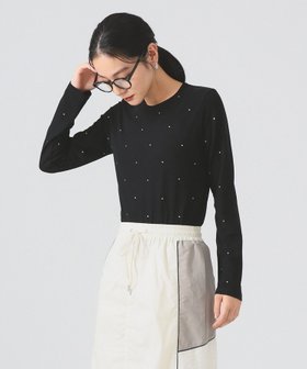 【ビームス ウイメン/BEAMS】のホットフィックス クルーネック カットソー 人気、トレンドファッション・服の通販 founy(ファニー) ファッション Fashion レディースファッション Fashion for Women トップス・カットソー Cut & Sew Tops カットソー・ベーシックTシャツ Cut-and-Sewn Tops / Stretch Tees & Basics おすすめ Recommended / Our Picks インナー Innerwear カットソー Cut and Sewn Top カーディガン Cardigan, Knitwear シンプル Simple, Minimal ジャケット Jacket, Outerwear ストーン Stone, Gem-Like デニム Denim, Jeans Material フィット Fit, Slim Fit |ID:prp329100004734694