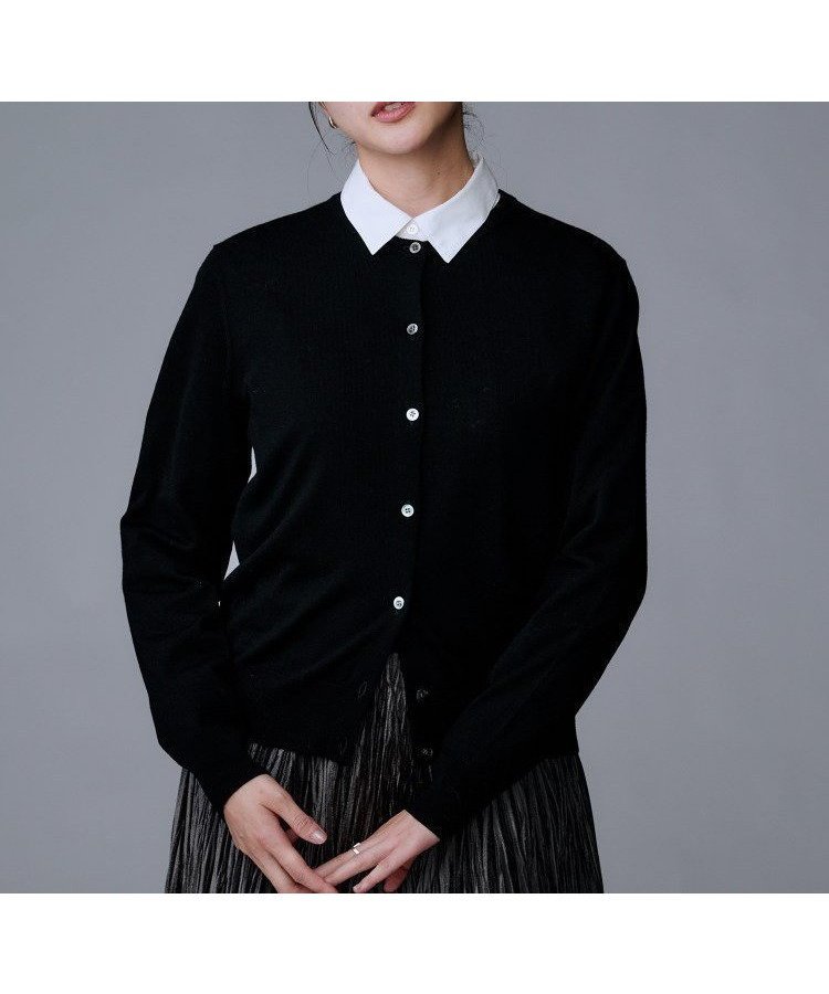 【アンタイトル/UNTITLED】の【洗える/アンサンブル可】ウールクルーカーディガン インテリア・キッズ・メンズ・レディースファッション・服の通販 founy(ファニー) ファッション Fashion レディースファッション Fashion for Women トップス・カットソー Cut & Sew Tops カーディガン・羽織り Layered Style Cardigans アンサンブルニット Knit Ensembles & Twin Sets アンサンブル Ensemble Set 洗える Machine Washable カーディガン Cardigan, Knitwear スマート Smart, Elegant ボトム Bottoms, Lower Wear 無地 Plain, Solid Color ワイド Wide, Wide Fit おすすめ Recommended / Our Picks ブラック|ID: prp329100004734697 ipo3291000000034452822