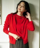 【アンタイトル/UNTITLED】の【洗える/アンサンブル可】ウールクルーカーディガン レッド|ID: prp329100004734697 ipo3291000000034452826