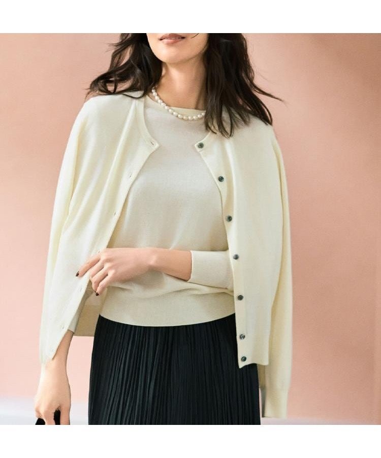 【アンタイトル/UNTITLED】の【洗える/アンサンブル可/ウール100%】ウールクルーカーディガン 人気、トレンドファッション・服の通販 founy(ファニー) 　ファッション　Fashion　レディースファッション　Fashion for Women　トップス・カットソー　Cut & Sew Tops　カーディガン・羽織り　Layered Style Cardigans　アンサンブルニット　Knit Ensembles & Twin Sets　アンサンブル　Ensemble Set　洗える　Machine Washable　カーディガン　Cardigan, Knitwear　スマート　Smart, Elegant　ボトム　Bottoms, Lower Wear　無地　Plain, Solid Color　ワイド　Wide, Wide Fit　おすすめ　Recommended / Our Picks　 other-1|ID: prp329100004734697 ipo3291000000034916686