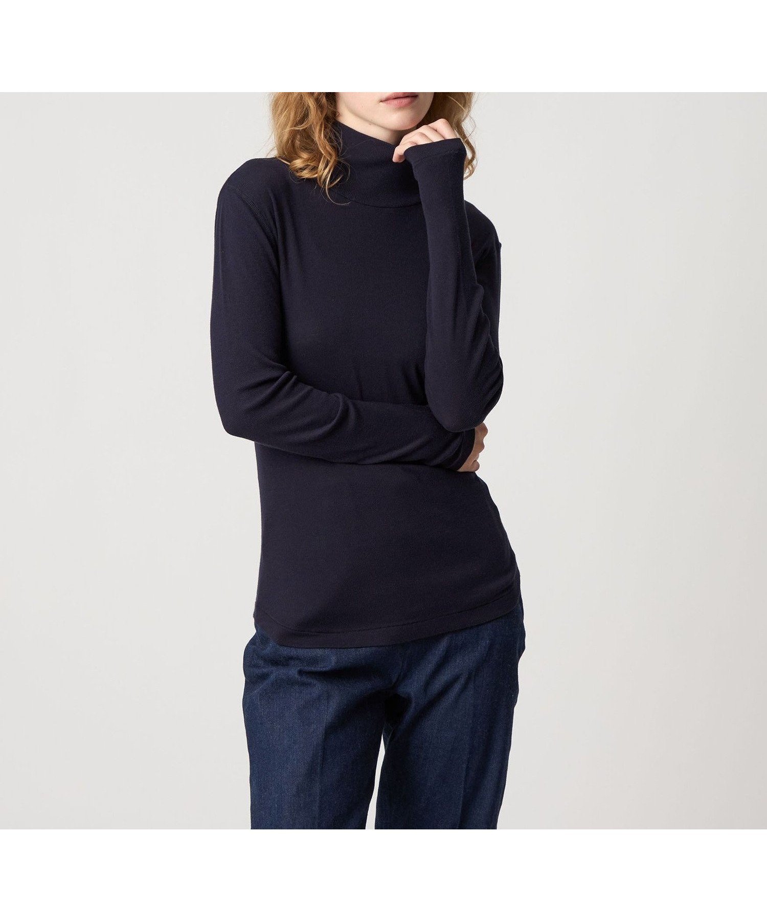 【ビューティ&ユース ユナイテッドアローズ/BEAUTY&YOUTH / UNITED ARROWS】のSteven Alan コットン シルク リブ タートルネック プルオーバー インテリア・キッズ・メンズ・レディースファッション・服の通販 founy(ファニー) ファッション Fashion レディースファッション Fashion for Women トップス・カットソー Cut & Sew Tops カジュアルプルオーバー・ニットトップス Pullovers & Knit Tops / Casual Pullovers タートルネック・ハイネックトップス Turtlenecks & High-Neck Tops おすすめ Recommended / Our Picks インナー Innerwear カットソー Cut and Sewn Top シルク Silk, 100% Silk タートルネック Turtleneck, High Neck フィット Fit, Slim Fit 定番 Standard, Basic Item NAVY|ID: prp329100004734699 ipo3291000000034502880