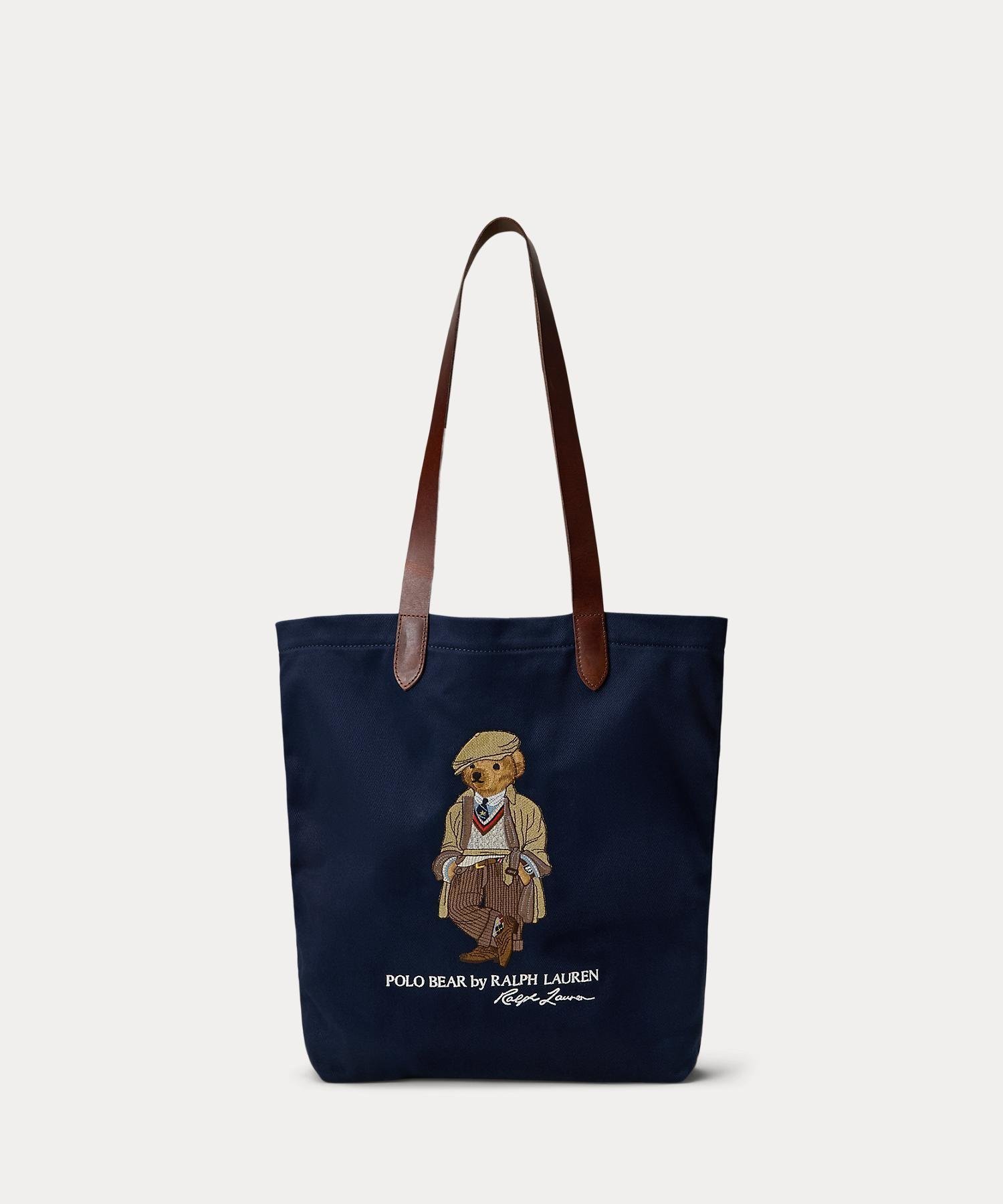 【ラルフローレン/RALPH LAUREN / MEN】のPolo ベア ツイル ショッパー トート インテリア・キッズ・メンズ・レディースファッション・服の通販 founy(ファニー) 　ファッション　Fashion　メンズファッション　Fashion for Men　インド　Indian Textile　ツイル　Twist, Twisted Detail　フロント　Front, Front Design　ポケット　Pocket, Pocket Detail　410ネイビー|ID: prp329100004734744 ipo3291000000034202182
