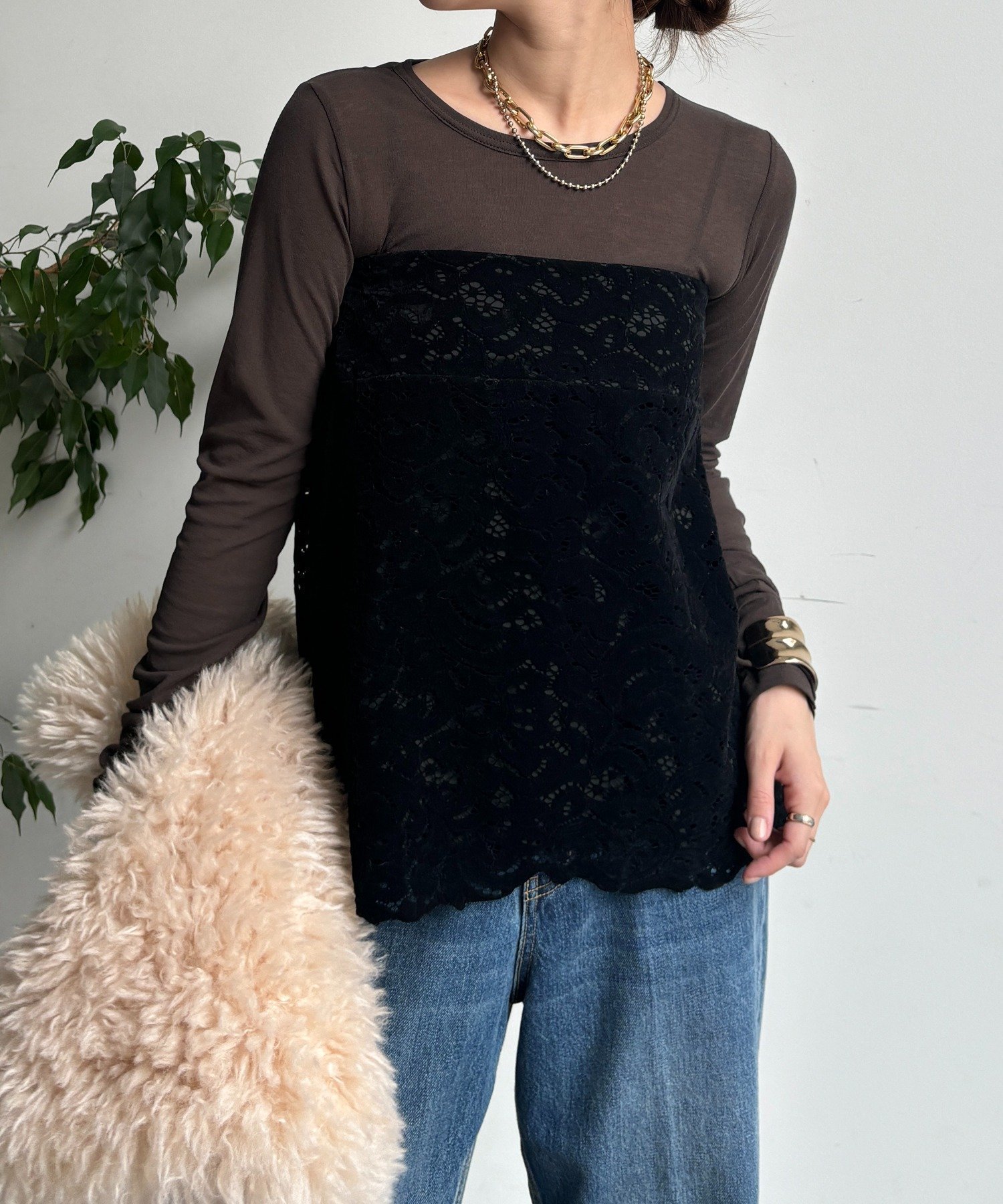 【ドゥドゥ/DouDou】の【新色追加】コットンシアーTEE インテリア・キッズ・メンズ・レディースファッション・服の通販 founy(ファニー) ファッション Fashion レディースファッション Fashion for Women インナー Innerwear コンパクト Compact, Small Size サロペット Overalls, Salopette シアー Sheer, See-Through スマート Smart, Elegant A/W・秋冬 Autumn/Winter 冬 Winter / This Winter 再入荷 Restock / Back in Stock エレガント 上品 Elegant 2025年 2025 2025-2026秋冬・A/W Autumn/Winter 2025–26 AW25–26 ダークブラウン|ID: prp329100004734753 ipo3291000000034892091