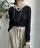 【ドゥドゥ/DouDou】の【新色追加】コットンシアーTEE 人気、トレンドファッション・服の通販 founy(ファニー) ファッション Fashion レディースファッション Fashion for Women インナー Innerwear コンパクト Compact, Small Size サロペット Overalls, Salopette シアー Sheer, See-Through スマート Smart, Elegant A/W・秋冬 Autumn/Winter 冬 Winter / This Winter 再入荷 Restock / Back in Stock エレガント 上品 Elegant 2025年 2025 2025-2026秋冬・A/W Autumn/Winter 2025–26 AW25–26 thumbnail ブラック|ID: prp329100004734753 ipo3291000000034892092