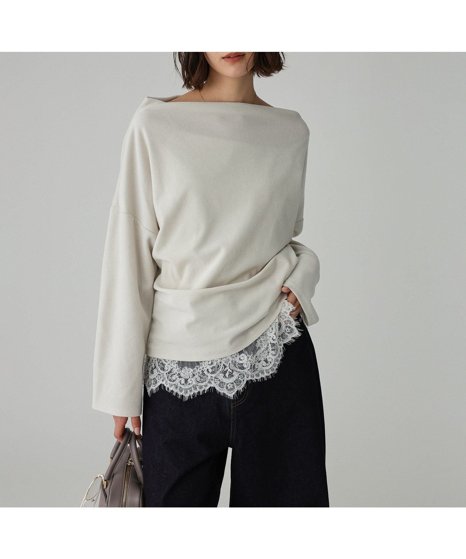 【バビロン/BABYLONE / KIDS】の【洗濯可】ベロアドレーププルオーバー 人気、トレンドファッション・服の通販 founy(ファニー) 　ファッション　Fashion　キッズファッション　Fashion for Kids　トップス・カットソー　Cut & Sew Tops　アシンメトリー　Asymmetrical Style　秋　Autumn　スリーブ　Sleeve, Long Sleeve / Short Sleeve　ドレープ　Drape, Draping Fabric　人気　Popular, Best Seller　ベロア　Velour, Soft Velvet　ロング　Long, Long-Length　再入荷　Restock / Back in Stock　 other-1|ID: prp329100004734759 ipo3291000000034933027