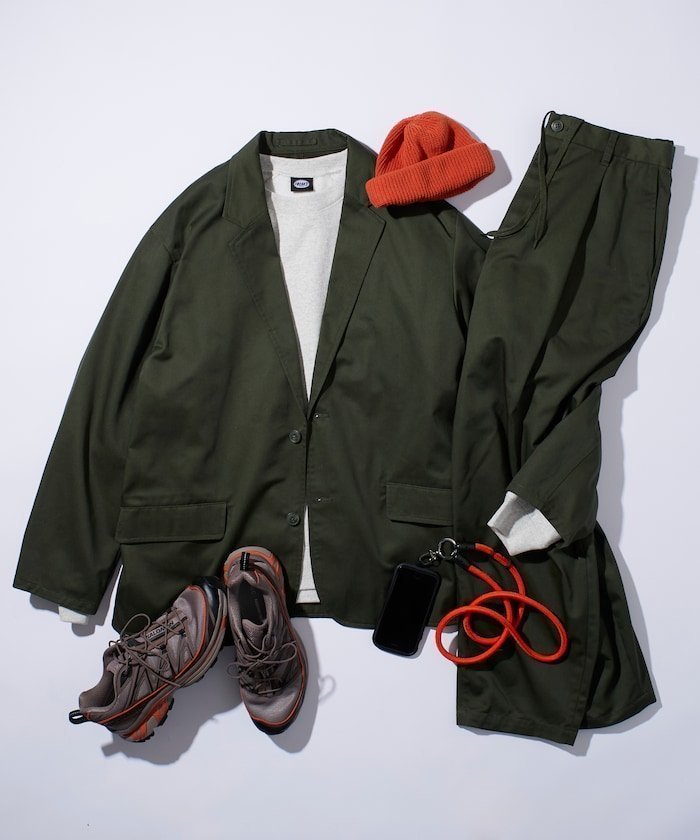 【フリークスストア/FREAK'S STORE】のRelax Fit リラックスフィット ツイル セットアップ / テーラードジャケット / ワイドパンツ 【限定展開】 25AW インテリア・キッズ・メンズ・レディースファッション・服の通販 founy(ファニー) 　ファッション　Fashion　メンズファッション　Fashion for Men　ボトムス　Bottoms　シンプル　Simple, Minimal　スウェット / スエット　Sweatshirt, Sweatwear　ストレート　Straight, Straight Cut　スラックス　Slacks, Dress Pants　セットアップ　Set-Up, Coordinated Outfit　ツイル　Twist, Twisted Detail　フィット　Fit, Slim Fit　リラックス　Relax, Relaxed Fit　ワイド　Wide, Wide Fit　A/W・秋冬　Autumn/Winter　冬　Winter / This Winter　おすすめ　Recommended / Our Picks　2025年　2025　2025-2026秋冬・A/W　Autumn/Winter 2025–26 AW25–26　オリーブ|ID: prp329100004734780 ipo3291000000034705183