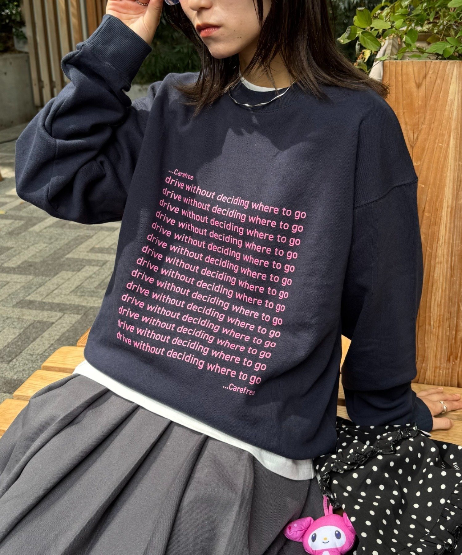 【チャオパニックティピー/CIAOPANIC TYPY】の【新色追加/UNISEX】メッセージロゴ裏毛スウェット インテリア・キッズ・メンズ・レディースファッション・服の通販 founy(ファニー) 　ファッション　Fashion　レディースファッション　Fashion for Women　トップス・カットソー　Cut & Sew Tops　レディースパーカー・カジュアルフーディー　Casual Hoodies & Sweatshirts　スウェット・クルーネックトップス　Sweatshirts & Crewnecks / Relaxed Fit Sweat Tops　インナー　Innerwear　シンプル　Simple, Minimal　ジャケット　Jacket, Outerwear　スウェット / スエット　Sweatshirt, Sweatwear　プリント　Print, Printed Pattern　ベスト　Vest, Waistcoat　メンズ　Men's, Menswear　ユニセックス　Unisex, Genderless　おすすめ　Recommended / Our Picks　ネイビー|ID: prp329100004734787 ipo3291000000034403573