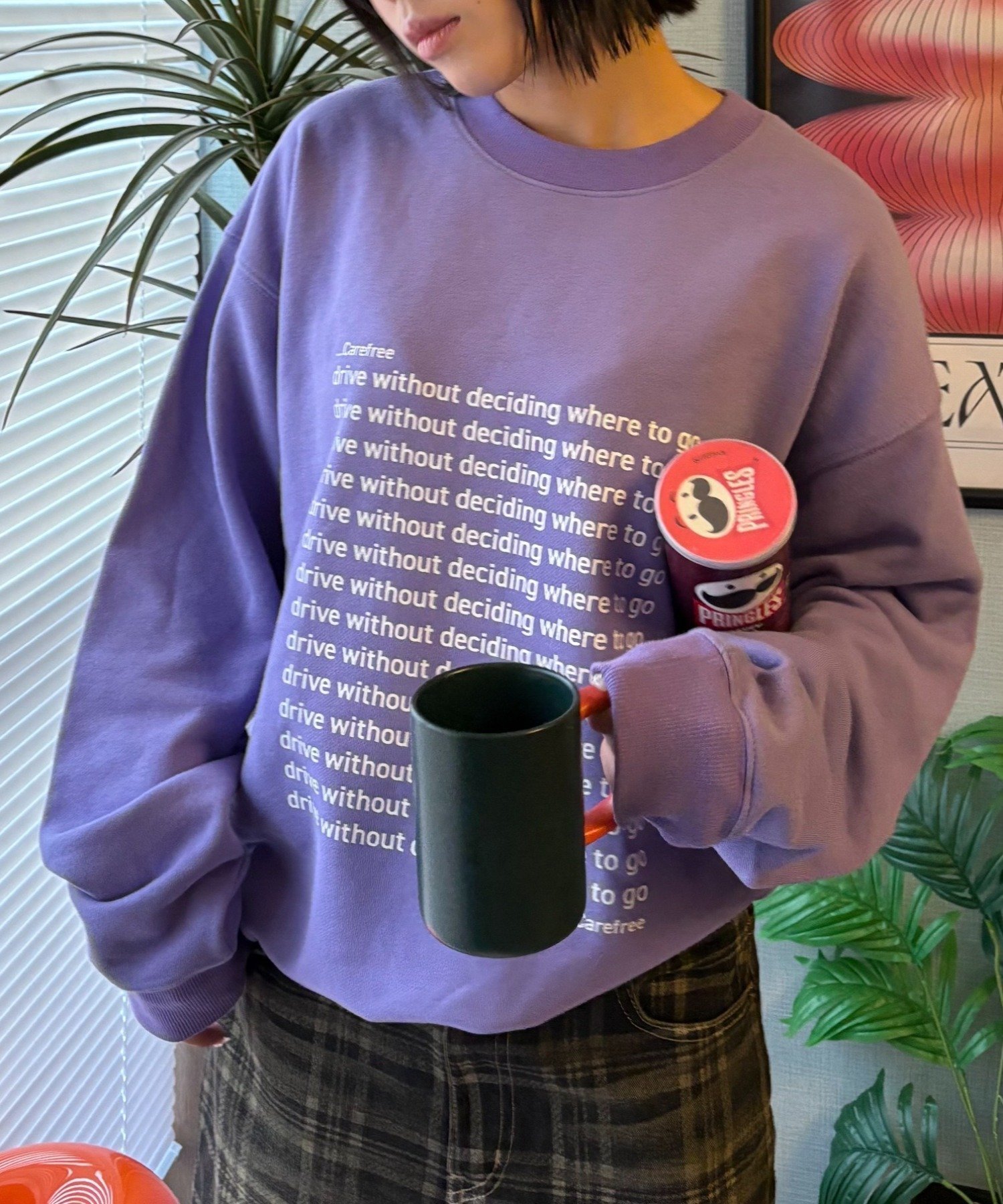 【チャオパニックティピー/CIAOPANIC TYPY】の【新色追加/UNISEX】メッセージロゴ裏毛スウェット インテリア・キッズ・メンズ・レディースファッション・服の通販 founy(ファニー) 　ファッション　Fashion　レディースファッション　Fashion for Women　トップス・カットソー　Cut & Sew Tops　レディースパーカー・カジュアルフーディー　Casual Hoodies & Sweatshirts　スウェット・クルーネックトップス　Sweatshirts & Crewnecks / Relaxed Fit Sweat Tops　インナー　Innerwear　シンプル　Simple, Minimal　ジャケット　Jacket, Outerwear　スウェット / スエット　Sweatshirt, Sweatwear　プリント　Print, Printed Pattern　ベスト　Vest, Waistcoat　メンズ　Men's, Menswear　ユニセックス　Unisex, Genderless　おすすめ　Recommended / Our Picks　パープル|ID: prp329100004734787 ipo3291000000034403574