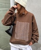 【チャオパニックティピー/CIAOPANIC TYPY】の【新色追加/UNISEX】メッセージロゴ裏毛スウェット ブラウン|ID: prp329100004734787 ipo3291000000034403575