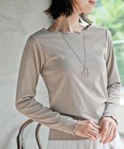 【アールピーエス/rps】の起毛リブメロークルーネックカットソー 人気、トレンドファッション・服の通販 founy(ファニー) ファッション Fashion レディースファッション Fashion for Women トップス・カットソー Cut & Sew Tops カットソー・ベーシックTシャツ Cut-and-Sewn Tops / Stretch Tees & Basics インナー Innerwear カットソー Cut and Sewn Top サロペット Overalls, Salopette 再入荷 Restock / Back in Stock A/W・秋冬 Autumn/Winter thumbnail グレージュ|ID: prp329100004734800 ipo3291000000034577031