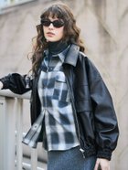 【コカ/COCA】のフェイクレザーオーバーサイズジャケット Black|ID: prp329100004734806 ipo3291000000034501129