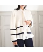 【エムケイ ミッシェルクラン/MK MICHEL KLEIN】の配色ライン片畦編みニット/洗える 人気、トレンドファッション・服の通販 founy(ファニー) ファッション Fashion レディースファッション Fashion for Women トップス・カットソー Cut & Sew Tops ニット Knit Tops & Sweaters 畦編みニット・テクスチャードトップス Ribbed Knit Sweaters / Textured Knit Tops おすすめ Recommended / Our Picks インナー Innerwear シンプル Simple, Minimal ハイネック High Neck, Mock Neck メタル Metal, Metal Parts 冬 Winter / This Winter 夏 Summer 春 Spring 洗える Machine Washable 畦 Ribbed Knit 秋 Autumn thumbnail アイボリー|ID: prp329100004734814 ipo3291000000034853252