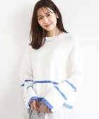 【エムケイ ミッシェルクラン/MK MICHEL KLEIN】の配色ライン片畦編みニット/洗える 人気、トレンドファッション・服の通販 founy(ファニー) ファッション Fashion レディースファッション Fashion for Women トップス・カットソー Cut & Sew Tops ニット Knit Tops & Sweaters 畦編みニット・テクスチャードトップス Ribbed Knit Sweaters / Textured Knit Tops おすすめ Recommended / Our Picks インナー Innerwear シンプル Simple, Minimal ハイネック High Neck, Mock Neck メタル Metal, Metal Parts 冬 Winter / This Winter 夏 Summer 春 Spring 洗える Machine Washable 畦 Ribbed Knit 秋 Autumn thumbnail ホワイト|ID: prp329100004734814 ipo3291000000034853253