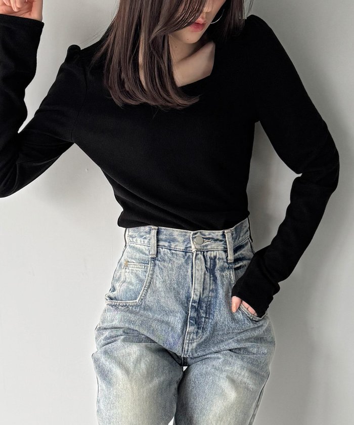 【ジュノア/JUNOAH】の前後2way長袖パフスリーブカットソー インテリア・キッズ・メンズ・レディースファッション・服の通販 founy(ファニー) https://founy.com/ ファッション Fashion レディースファッション Fashion for Women トップス・カットソー Cut & Sew Tops カットソー・ベーシックTシャツ Cut-and-Sewn Tops / Stretch Tees & Basics 長袖 Long Sleeve, Full Sleeve |ID: prp329100004734823 ipo3291000000034446355