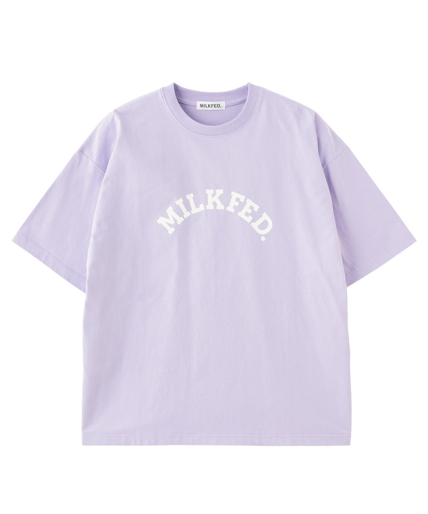 【ミルクフェド/MILKFED.】のMILKFED./ARCH LOGO WIDE S/S TEE インテリア・キッズ・メンズ・レディースファッション・服の通販 founy(ファニー) ファッション Fashion レディースファッション Fashion for Women おすすめ Recommended / Our Picks シンプル Simple, Minimal 半袖 Short Sleeve, Half Sleeve 夏 Summer S/S・春夏 SS, Spring/Summer, Warm Season LtPURPLE|ID: prp329100004734828 ipo3291000000034441346