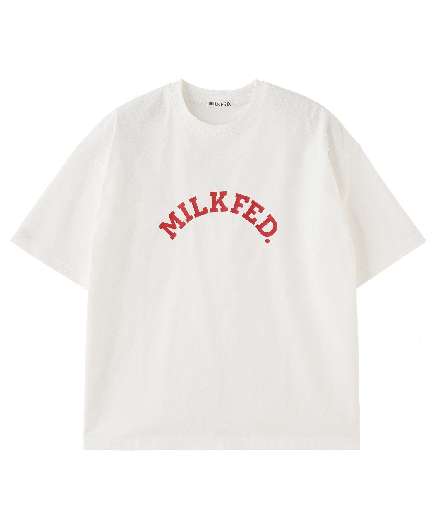 【ミルクフェド/MILKFED.】のMILKFED./ARCH LOGO WIDE S/S TEE インテリア・キッズ・メンズ・レディースファッション・服の通販 founy(ファニー) ファッション Fashion レディースファッション Fashion for Women おすすめ Recommended / Our Picks シンプル Simple, Minimal 半袖 Short Sleeve, Half Sleeve 夏 Summer S/S・春夏 SS, Spring/Summer, Warm Season WHITE|ID: prp329100004734828 ipo3291000000034441347