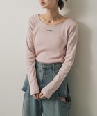 【センスオブプレイス/SENSE OF PLACE by URBAN RESEARCH】のプレートツキバレエネックトップ 人気、トレンドファッション・服の通販 founy(ファニー) ファッション Fashion レディースファッション Fashion for Women 2025年 2025 2025-2026秋冬・A/W Autumn/Winter 2025–26 AW25–26 冬 Winter / This Winter おすすめ Recommended / Our Picks インナー Innerwear スウェット / スエット Sweatshirt, Sweatwear デコルテ Décolleté, Neckline トレンド Trend, Trending Now フロント Front, Front Design プレート Plate, Dish メタル Metal, Metal Parts A/W・秋冬 Autumn/Winter thumbnail PINK|ID: prp329100004734831 ipo3291000000034244237