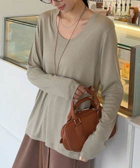 【ガール/GIRL】 UネックロングスリーブTシャツ カットソー人気、トレンドファッション・服の通販 founy(ファニー) ファッション Fashion レディースファッション Fashion for Women トップス・カットソー Cut & Sew Tops シャツ・ブラウス・オフィスカジュアル Elegant Blouses & Button-Ups ロングTシャツ・Tシャツ Longline T-Shirts & Tees カットソー・ベーシックTシャツ Cut-and-Sewn Tops / Stretch Tees & Basics カットソー Cut and Sewn Top ベーシック Basic, Essential 再入荷 Restock / Back in Stock |ID:prp329100004734855