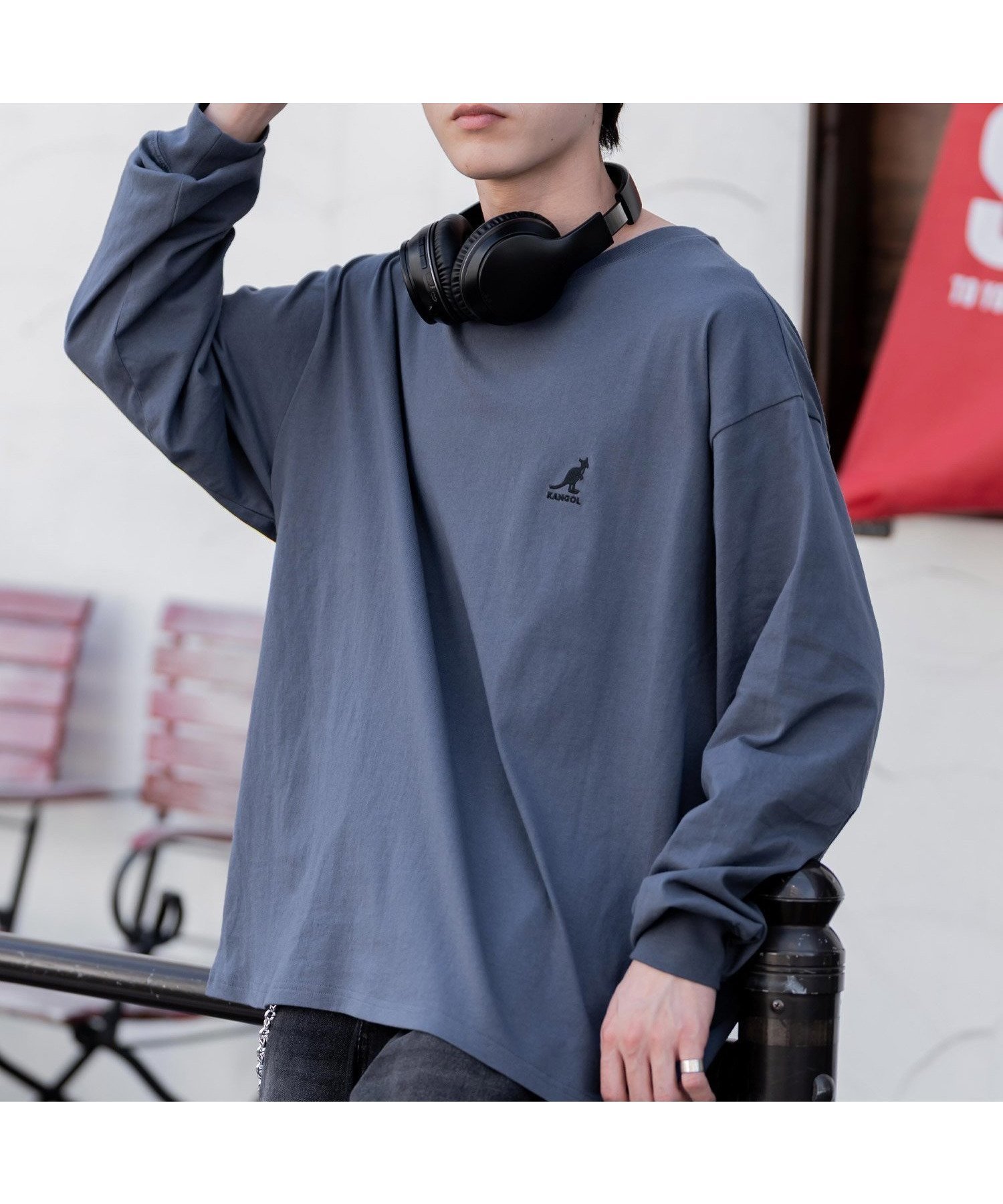 【ロッキーモンロー/Rocky Monroe】の【KANGOL】*【Rocky Monroe】別注コラボワンポイント刺繍長袖Tシャツ インテリア・キッズ・メンズ・レディースファッション・服の通販 founy(ファニー) ファッション Fashion レディースファッション Fashion for Women トップス・カットソー Cut & Sew Tops シャツ・ブラウス・オフィスカジュアル Elegant Blouses & Button-Ups ロングTシャツ・Tシャツ Longline T-Shirts & Tees 吸水 Absorbent, Quick-Dry スラックス Slacks, Dress Pants トレンド Trend, Trending Now 人気 Popular, Best Seller 長袖 Long Sleeve, Full Sleeve バランス Balance, Style Balance 別注 Limited Edition, Custom Order メンズ Men's, Menswear リラックス Relax, Relaxed Fit ワイド Wide, Wide Fit ワンポイント One Point, Statement Accent 再入荷 Restock / Back in Stock おすすめ Recommended / Our Picks エレガント 上品 Elegant ブルー|ID: prp329100004734873 ipo3291000000034524247