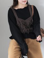 【エヘカソポ/ehka sopo】の◎シアーメローカットソー 人気、トレンドファッション・服の通販 founy(ファニー) ファッション Fashion レディースファッション Fashion for Women トップス・カットソー Cut & Sew Tops カットソー・ベーシックTシャツ Cut-and-Sewn Tops / Stretch Tees & Basics デニム Denim, Jeans Material thumbnail ブラック|ID: prp329100004734874 ipo3291000000034264717