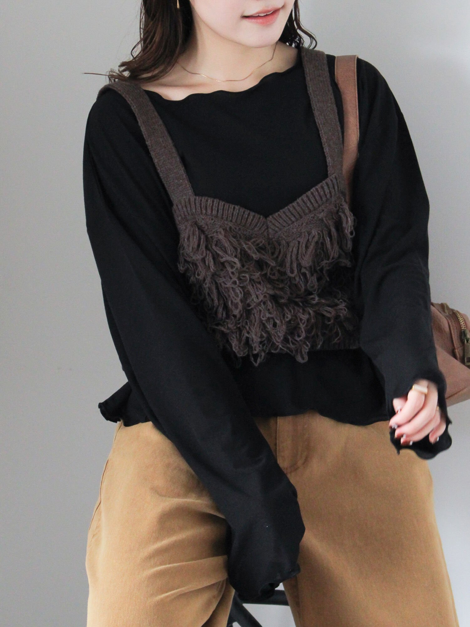 【エヘカソポ/ehka sopo】の◎シアーメローカットソー インテリア・キッズ・メンズ・レディースファッション・服の通販 founy(ファニー) 　ファッション　Fashion　レディースファッション　Fashion for Women　トップス・カットソー　Cut & Sew Tops　カットソー・ベーシックTシャツ　Cut-and-Sewn Tops / Stretch Tees & Basics　デニム　Denim, Jeans Material　ブラック|ID: prp329100004734874 ipo3291000000034264717