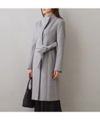 【アンタイトル/UNTITLED】の【日本製/2WAY衿】スタンドカラー ロングコート ライトグレー|ID: prp329100004734907 ipo3291000000034658345