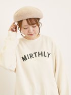 【サマンサモスモス/Samansa Mos2】の飛び裏毛ざっくり刺繍ロゴスウェット キナリ|ID: prp329100004734913 ipo3291000000034791511