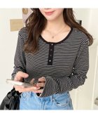 【モーメントプラス/moment+ / MEN】の前後2WAY袖くしゅくしゅヘンリーネックボーダーロンT 人気、トレンドファッション・服の通販 founy(ファニー) ファッション Fashion メンズファッション Fashion for Men カットソー Cut and Sewn Top シンプル Simple, Minimal ジャケット Jacket, Outerwear スリーブ Sleeve, Long Sleeve / Short Sleeve ダウン Down, Puffer トレンド Trend, Trending Now 定番 Standard, Basic Item フィット Fit, Slim Fit フェミニン Feminine, Girly ベスト Vest, Waistcoat ベーシック Basic, Essential ボーダー Border, Stripe ルーズ Loose, Oversized ロング Long, Long-Length 再入荷 Restock / Back in Stock プチプライス・低価格 Affordable / Budget Price thumbnail ブラック|ID: prp329100004734926 ipo3291000000034783533