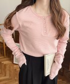 【モーメントプラス/moment+ / MEN】の前後2WAY袖くしゅくしゅヘンリーネックボーダーロンT 人気、トレンドファッション・服の通販 founy(ファニー) ファッション Fashion メンズファッション Fashion for Men カットソー Cut and Sewn Top シンプル Simple, Minimal ジャケット Jacket, Outerwear スリーブ Sleeve, Long Sleeve / Short Sleeve ダウン Down, Puffer トレンド Trend, Trending Now 定番 Standard, Basic Item フィット Fit, Slim Fit フェミニン Feminine, Girly ベスト Vest, Waistcoat ベーシック Basic, Essential ボーダー Border, Stripe ルーズ Loose, Oversized ロング Long, Long-Length 再入荷 Restock / Back in Stock プチプライス・低価格 Affordable / Budget Price thumbnail ピンク|ID: prp329100004734926 ipo3291000000034783537