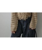 【ラジュール/Lajour】のメッシュフリンジニットトップス モカ|ID: prp329100004734930 ipo3291000000034306188