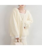 【ランダ/RANDA】のボリュームチュールニットカーディガン IVORY|ID: prp329100004734961 ipo3291000000034203922