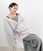 【ランダ/RANDA】のボリュームチュールニットカーディガン GRAY|ID: prp329100004734961 ipo3291000000034203924