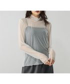 【グローバルワーク/GLOBAL WORK】のストレッチシアーハイネックプルオーバー/598008 人気、トレンドファッション・服の通販 founy(ファニー) ファッション Fashion レディースファッション Fashion for Women トップス・カットソー Cut & Sew Tops カジュアルプルオーバー・ニットトップス Pullovers & Knit Tops / Casual Pullovers インナー Innerwear ストレッチ Stretch, Stretchy Fabric チュール Tulip, Tulip Motif ドット Polka Dot, Dot Pattern ハイネック High Neck, Mock Neck プリント Print, Printed Pattern レース Lace, Lace Fabric thumbnail アイボリードット08|ID: prp329100004735008 ipo3291000000034233224