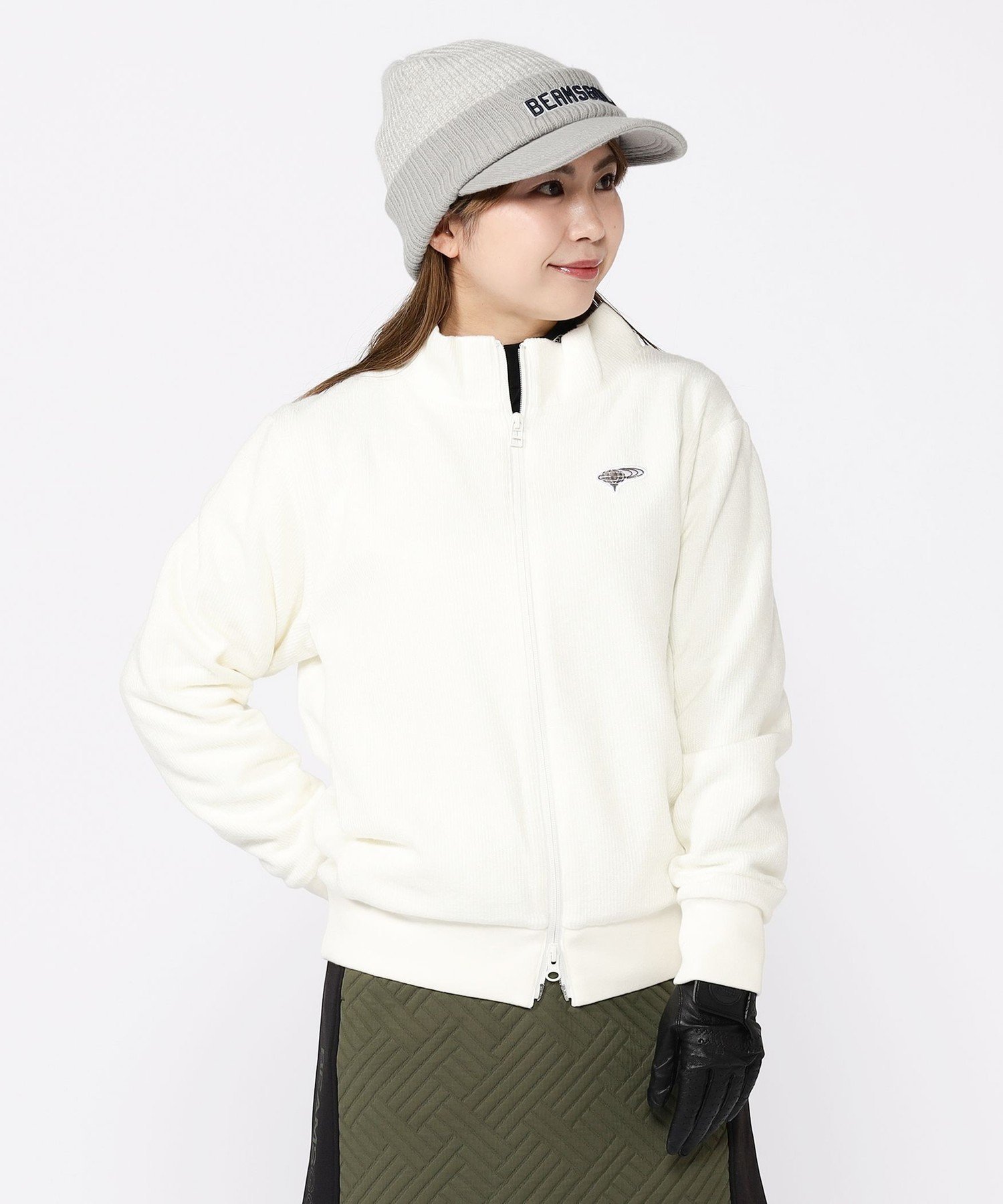 【ビームス ウイメン/BEAMS】のWOMEN ORANGE LABEL / エアシャット 裏付き フルジップブルゾン インテリア・キッズ・メンズ・レディースファッション・服の通販 founy(ファニー) 　ファッション　Fashion　レディースファッション　Fashion for Women　アウター　Coat / Outerwear Collection　ブルゾンジャケット・スポーティアウター　Blouson Jackets　アウトドア　Outdoor Clothing　ゴルフ　Golf　シンプル　Simple, Minimal　ストレッチ　Stretch, Stretchy Fabric　フロント　Front, Front Design　ブルゾン　Blouson, Bomber Jacket　ポケット　Pocket, Pocket Detail　WHITE|ID: prp329100004735015 ipo3291000000034204299