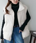 【ディスコート/Discoat】の【リバイバル/WEB限定】スタンドカラーフェイクダウンベスト アイボリー|ID: prp329100004735019 ipo3291000000034523299