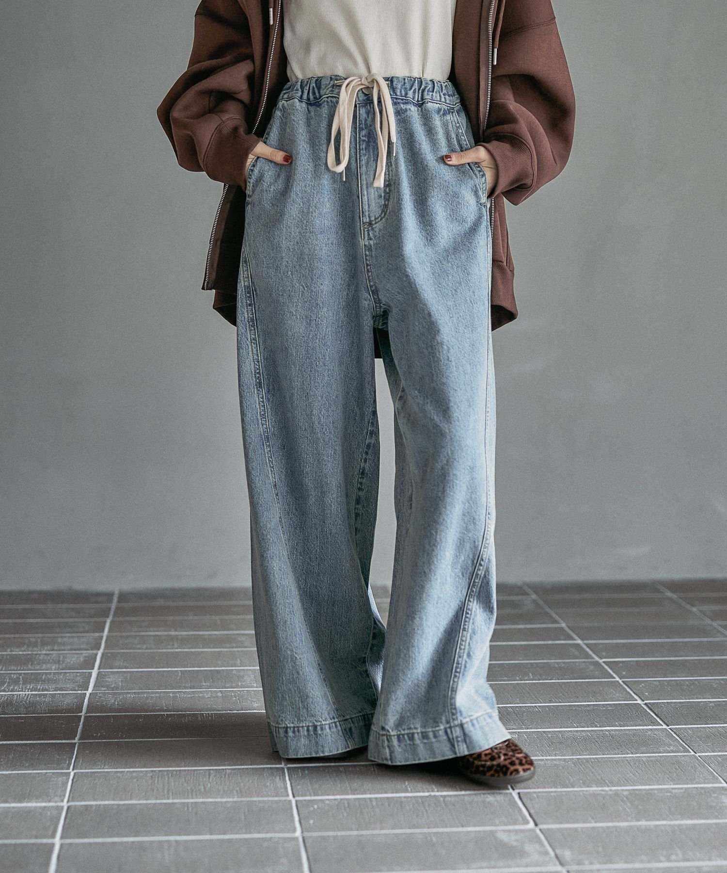 【レプシィム ローリーズファーム/LEPSIM LOWRYS FARM】のイージーバギーデニム インテリア・キッズ・メンズ・レディースファッション・服の通販 founy(ファニー) 　ファッション　Fashion　レディースファッション　Fashion for Women　おすすめ　Recommended / Our Picks　トレンド　Trend, Trending Now　インディゴ85|ID: prp329100004735062 ipo3291000000034204628
