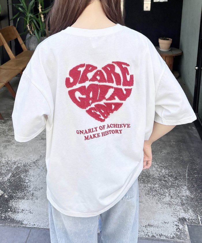 【イング/INGNI】のバックハート貼付チュニックTシャツ/A インテリア・キッズ・メンズ・レディースファッション・服の通販 founy(ファニー) https://founy.com/ ファッション Fashion レディースファッション Fashion for Women トップス・カットソー Cut & Sew Tops シャツ・ブラウス・オフィスカジュアル Elegant Blouses & Button-Ups ロングTシャツ・Tシャツ Longline T-Shirts & Tees おすすめ Recommended / Our Picks シンプル Simple, Minimal チュニック Tunic, Long Top デニム Denim, Jeans Material フロント Front, Front Design |ID: prp329100004735082 ipo3291000000034204753
