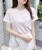 【イング/INGNI】のリボン付ラメ刺繍ロゴTシャツ ピンク/オフラメ|ID: prp329100004735090 ipo3291000000034204797