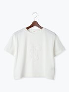 【テチチ/Te chichi】の【接触冷感】レース刺繍クロップドTシャツ オフホワイト|ID: prp329100004735093 ipo3291000000034272009