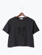 【テチチ/Te chichi】の【接触冷感】レース刺繍クロップドTシャツ チャコールグレー|ID: prp329100004735093 ipo3291000000034272010
