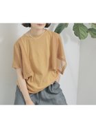 【サマンサモスモス/Samansa Mos2】の◎【接触冷感】メッシュ切替プルオーバー 人気、トレンドファッション・服の通販 founy(ファニー) ファッション Fashion レディースファッション Fashion for Women トップス・カットソー Cut & Sew Tops カジュアルプルオーバー・ニットトップス Pullovers & Knit Tops / Casual Pullovers スリーブ Sleeve, Long Sleeve / Short Sleeve メッシュ Mesh, Net Fabric 切替 Switching, Contrast Panel thumbnail キャメル|ID: prp329100004735101 ipo3291000000034283802