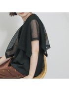 【サマンサモスモス/Samansa Mos2】の◎【接触冷感】メッシュ切替プルオーバー 人気、トレンドファッション・服の通販 founy(ファニー) ファッション Fashion レディースファッション Fashion for Women トップス・カットソー Cut & Sew Tops カジュアルプルオーバー・ニットトップス Pullovers & Knit Tops / Casual Pullovers スリーブ Sleeve, Long Sleeve / Short Sleeve メッシュ Mesh, Net Fabric 切替 Switching, Contrast Panel thumbnail ブラック|ID: prp329100004735101 ipo3291000000034283805