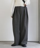 【セレクトモカ/SELECT MOCA】のフェイクウールダブルタックパンツ チャコールグレー-920|ID: prp329100004735104 ipo3291000000034620149