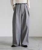 【セレクトモカ/SELECT MOCA】のフェイクウールダブルタックパンツ グレー-900|ID: prp329100004735104 ipo3291000000034620155