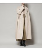 【ナノ ユニバース/nano universe】のメルトンジャージーチェスターロングコート ライトベージュ1|ID:prp329100004735122