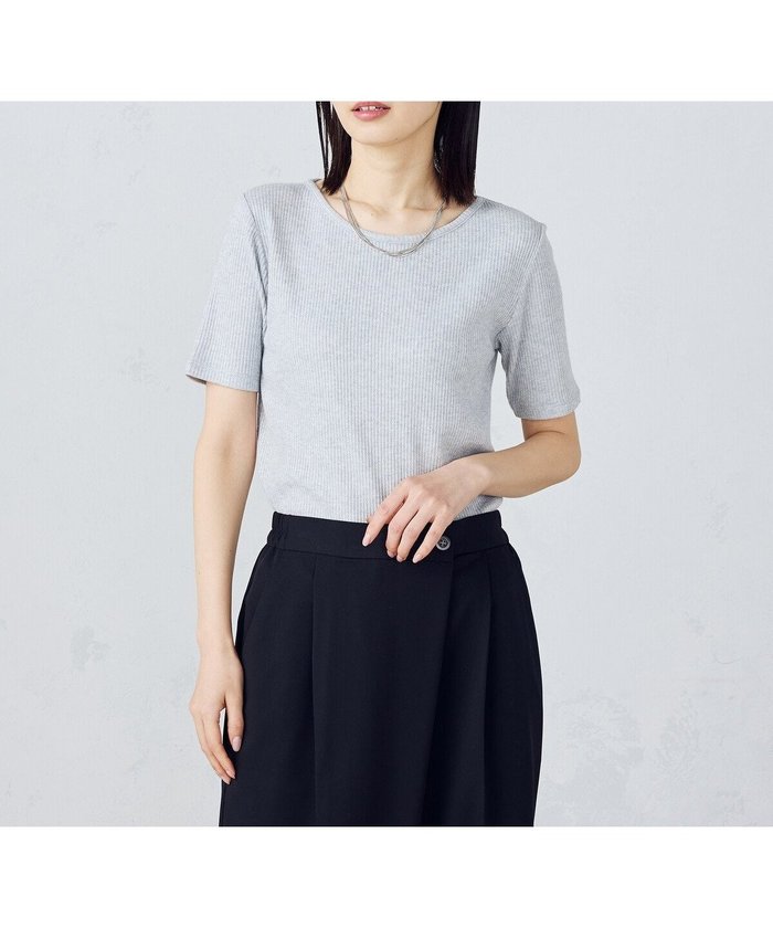 【コムサイズム/COMME CA ISM】の【アンサンブル対応】クロップド丈 リブTシャツ インテリア・キッズ・メンズ・レディースファッション・服の通販 founy(ファニー) https://founy.com/ ファッション Fashion レディースファッション Fashion for Women トップス・カットソー Cut & Sew Tops アンサンブルニット Knit Ensembles & Twin Sets シャツ・ブラウス・オフィスカジュアル Elegant Blouses & Button-Ups ロングTシャツ・Tシャツ Longline T-Shirts & Tees アンサンブル Ensemble Set インナー Innerwear カーディガン Cardigan, Knitwear クロップド Cropped, Short Length コンパクト Compact, Small Size ショート Short, Short Length シンプル Simple, Minimal テレコ Ribbed, Rib Stitch トレンド Trend, Trending Now ポケット Pocket, Pocket Detail おすすめ Recommended / Our Picks エレガント 上品 Elegant |ID: prp329100004735145 ipo3291000000034300950