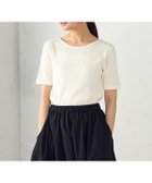 【コムサイズム/COMME CA ISM】の【アンサンブル対応】クロップド丈 リブTシャツ アイボリー|ID: prp329100004735145 ipo3291000000034300952