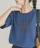 【アイテムズアーバンリサーチ/ITEMS URBAN RESEARCH】のカットジョーゼットロゴTシャツ BLU|ID: prp329100004735151 ipo3291000000034284373