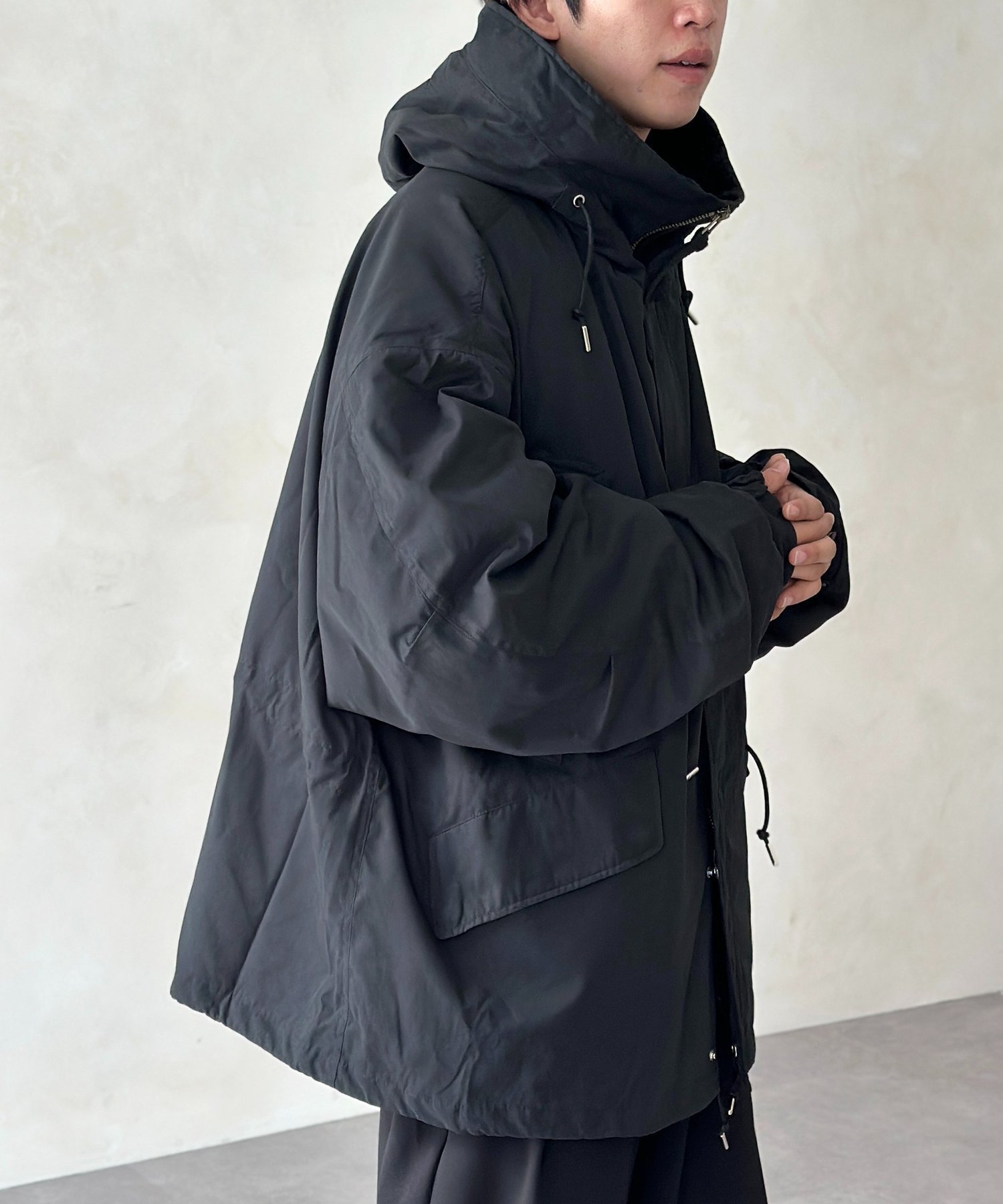 【シーピーシーエム/CPCM】の【ライナー付き】3WAYミリタリーブルゾン インテリア・キッズ・メンズ・レディースファッション・服の通販 founy(ファニー) 　ファッション　Fashion　レディースファッション　Fashion for Women　アウター　Coat / Outerwear Collection　ブルゾンジャケット・スポーティアウター　Blouson Jackets　春　Spring　デニム　Denim, Jeans Material　ドローコード　Drawcord, Drawstring Cord　定番　Standard, Basic Item　ブルゾン　Blouson, Bomber Jacket　ミリタリー　Military, Army Style　ライナー　Liner, Inner Layer　ロング　Long, Long-Length　A/W・秋冬　Autumn/Winter　おすすめ　Recommended / Our Picks　ブラック|ID: prp329100004735152 ipo3291000000034619769